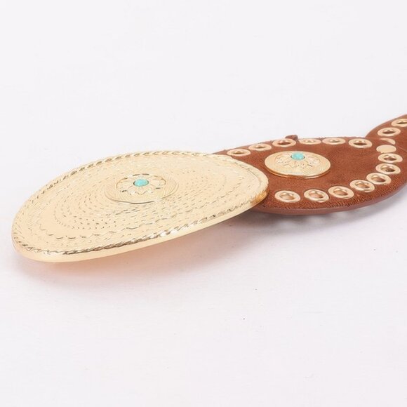 Oval Studded Statement Belt main image 4